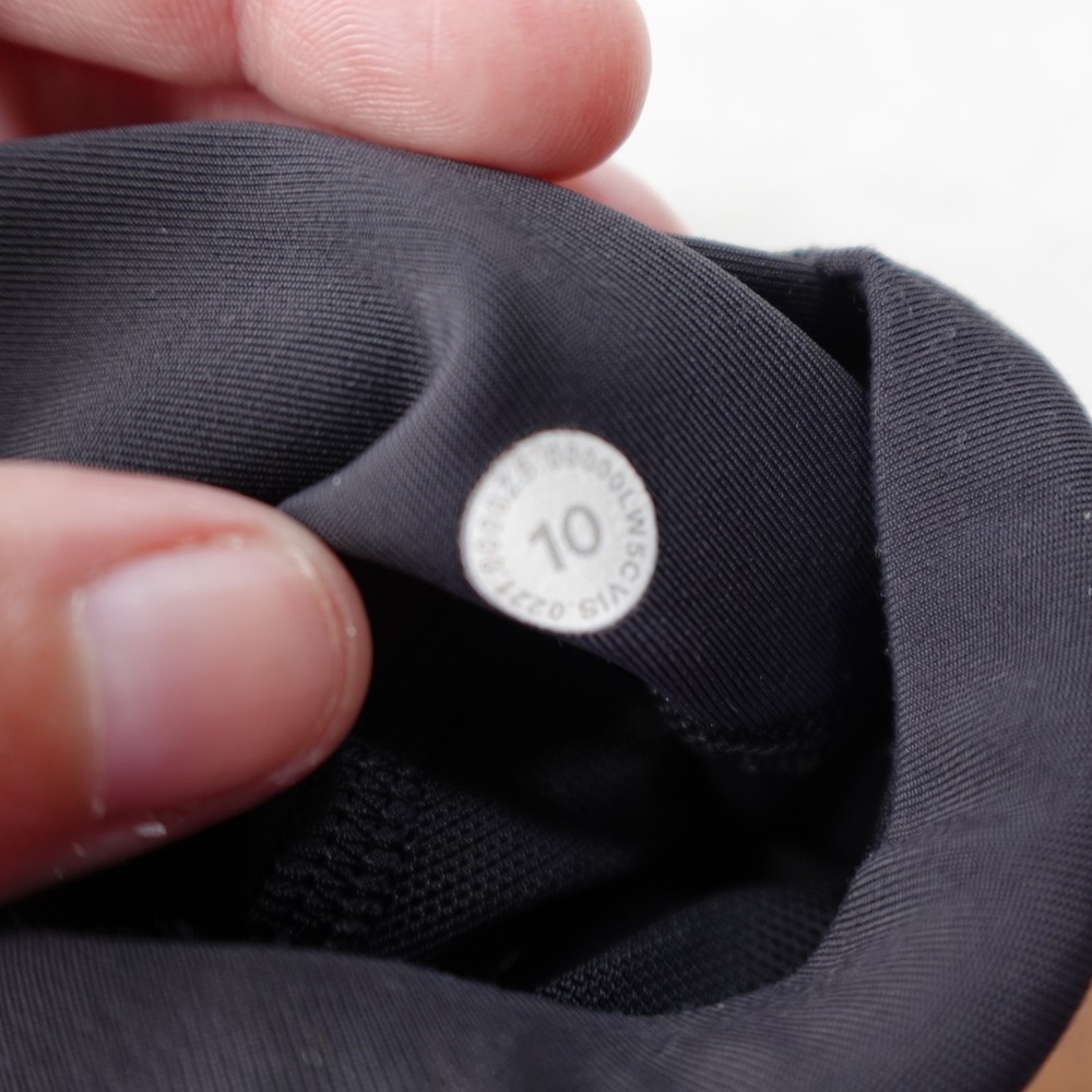 Lululemon Power Thru High Rise Tight 25 Womens 10 Black Pocket Yoga Gym Stretch - Picture 7 of 12